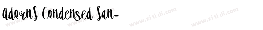 AdornS Condensed San字体转换